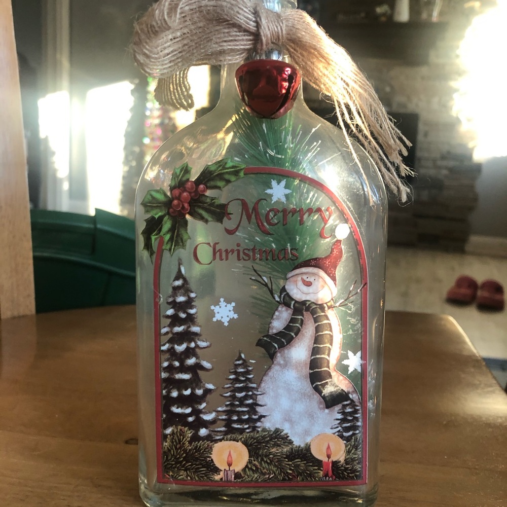 Decorative Christmas bottle